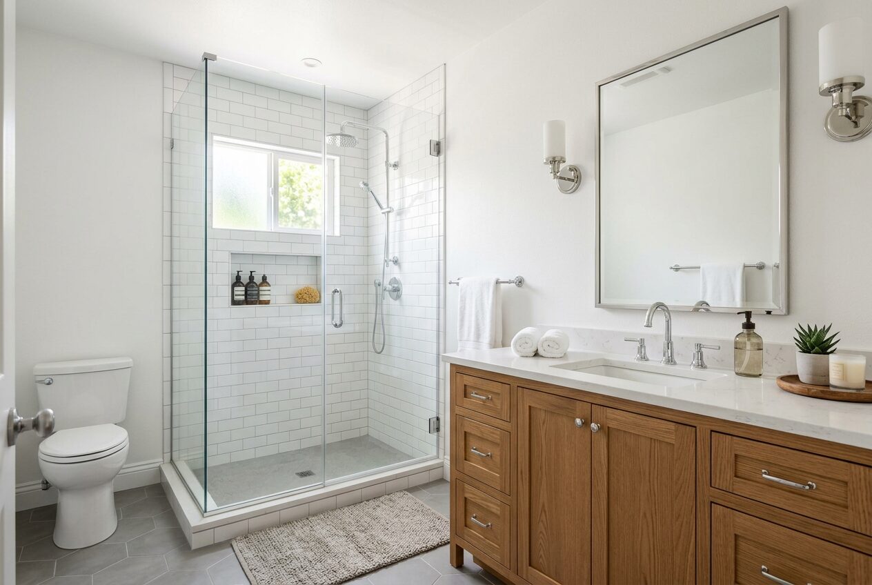 Farmhouse Charm Bath — Clawfoot Tub • Beadboard