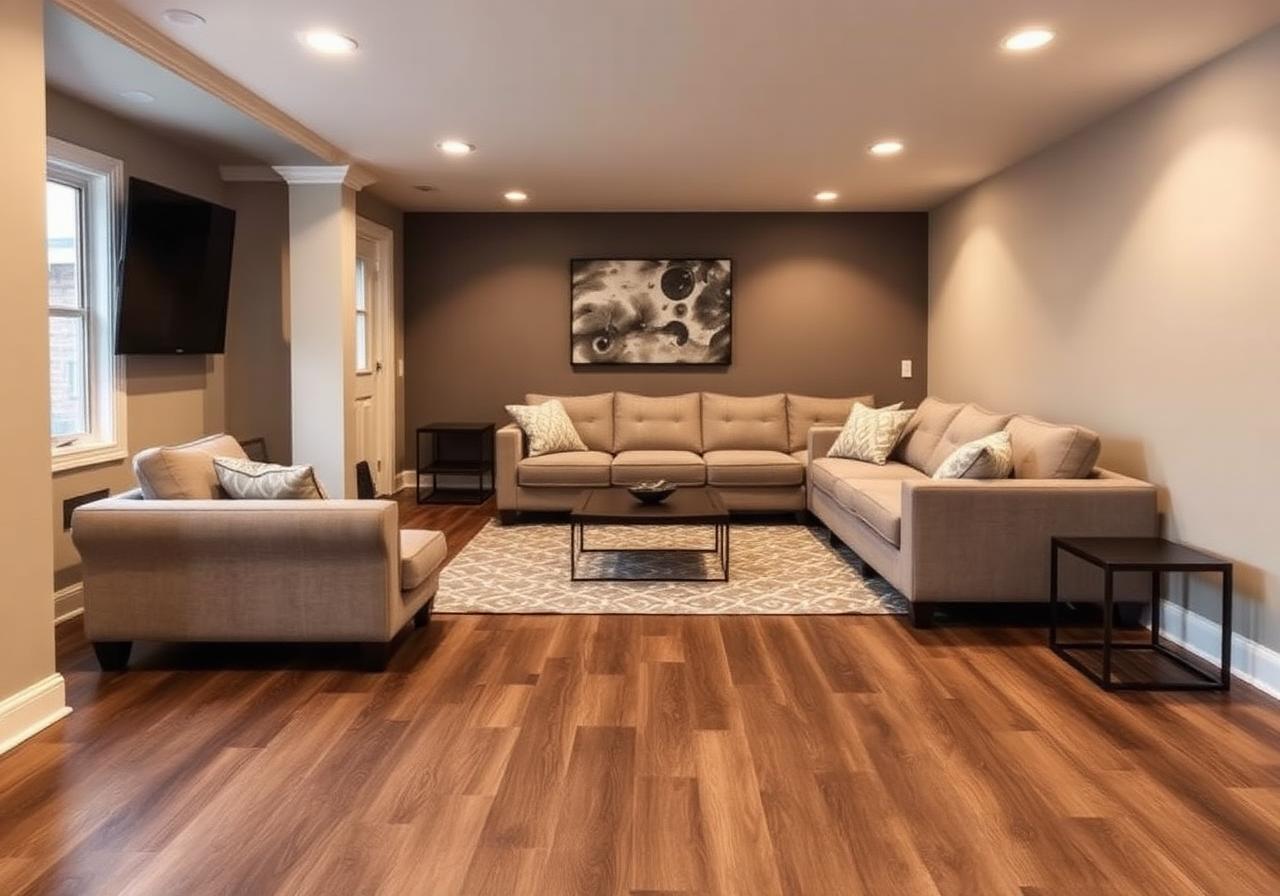 Luxury Vinyl Plank — Dark Hickory