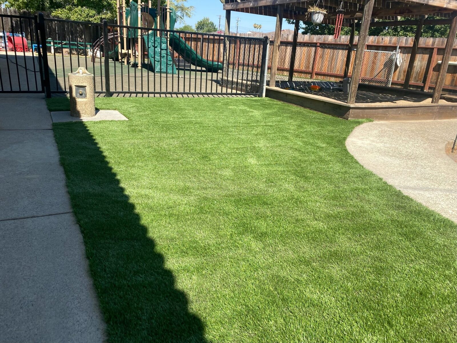 Palm Springs 77 oz Backyard Lawn — Always Green Palm Springs 77 oz installed by USA Home Improvement
