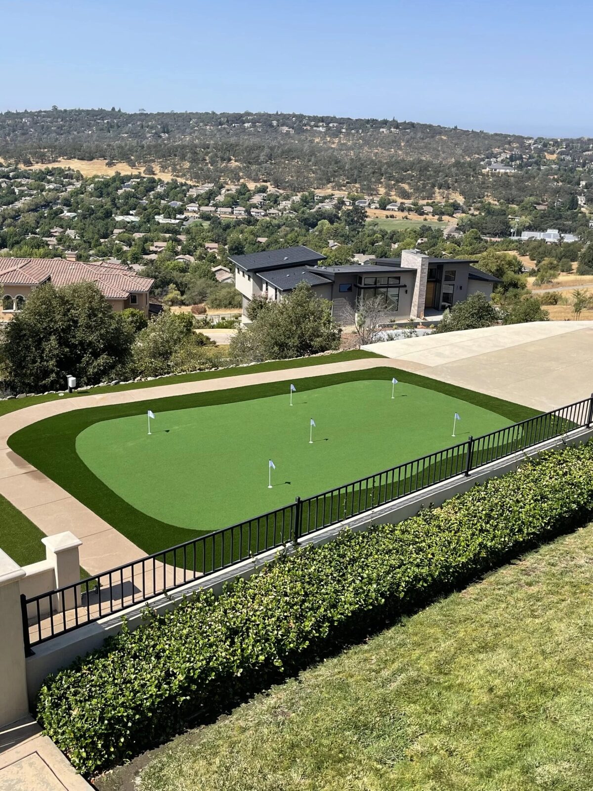 Tour Preferred Backyard Putting Green — Always Green Tour Preferred 83 oz installed by USA Home Improvement